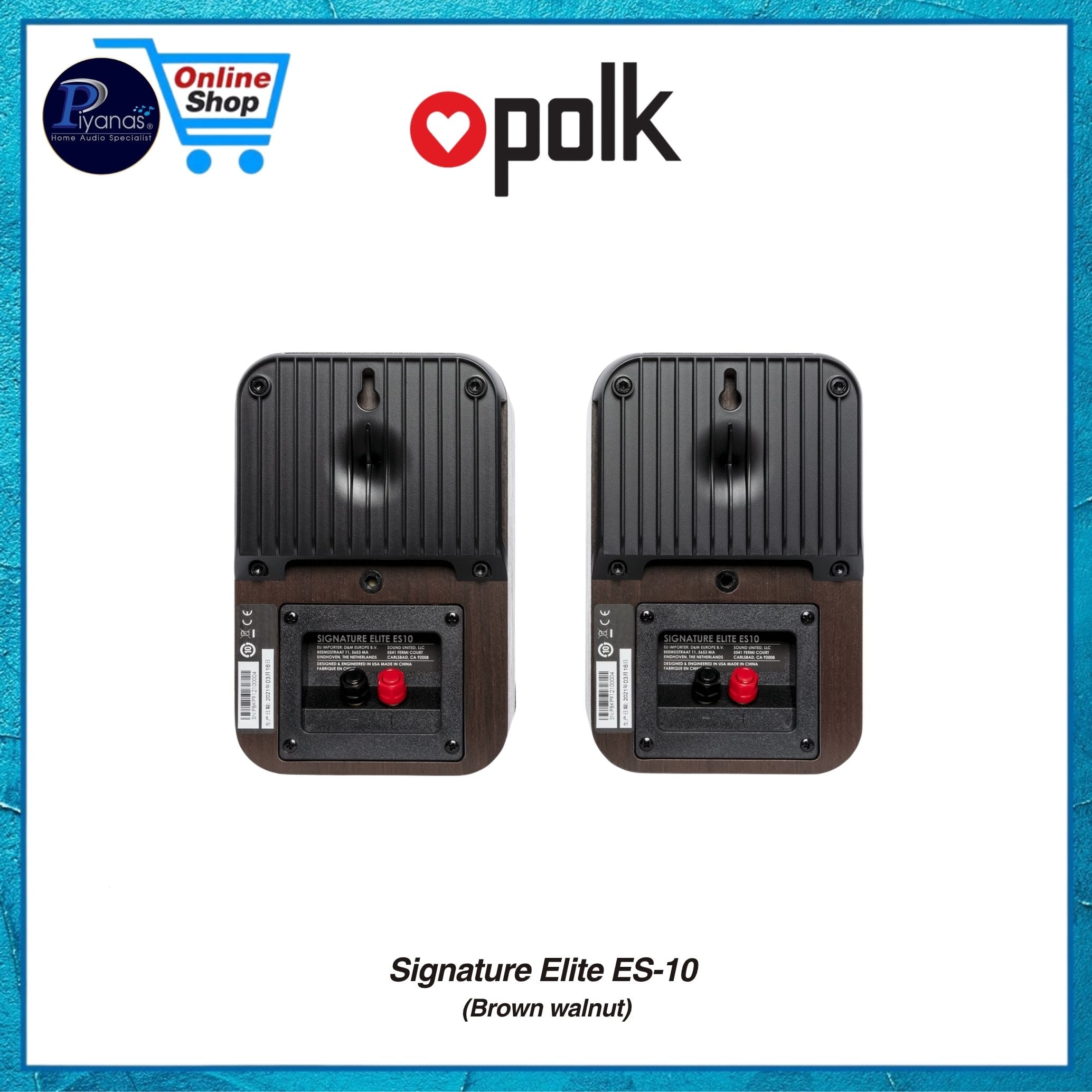 ลำโพงบุ๊คเชลฟ์ POLK AUDIO SIGNATURE ELITE ES-10 สี BROWN WALNUT_5